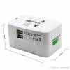 Universal Travel Adapter Wall Charger AU UK US EU AC Power Plug Converter 2 USB