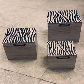 منظم اكسسوارات خشب 3 قطع