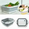 2 * 1 Silicon Foldable Cutting Board & Storage Box