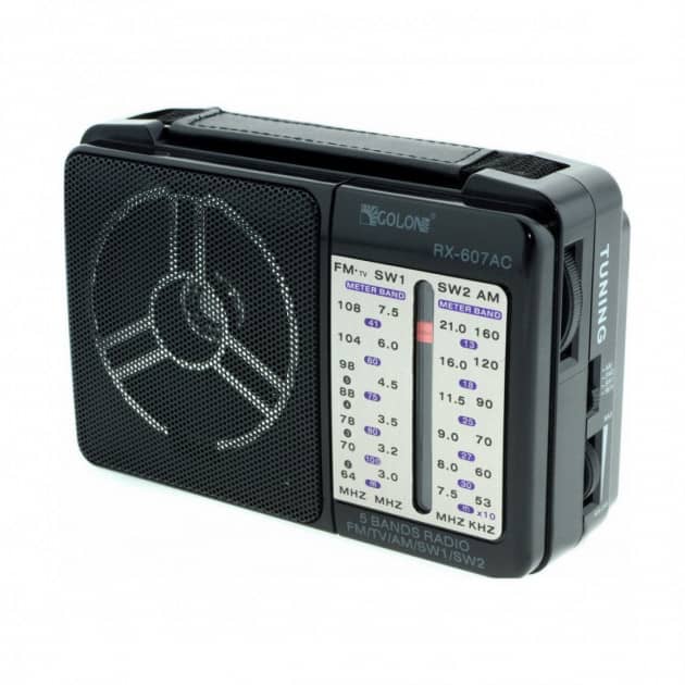 GOLON RX-606 Classic RADIO works with electricity, 4-bands AM,FM,SW1,SW2