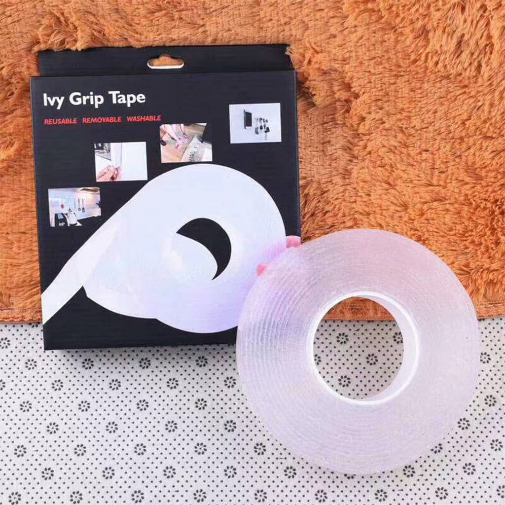 Double sided adhesive tape reusable convenience tape. Ivy Grip tape, Magic tape for all-purpose tape