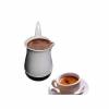 The Turkish coffee pot for making coffee, works with electricity, contains an operation button for ease of use, made of the best types of plastic