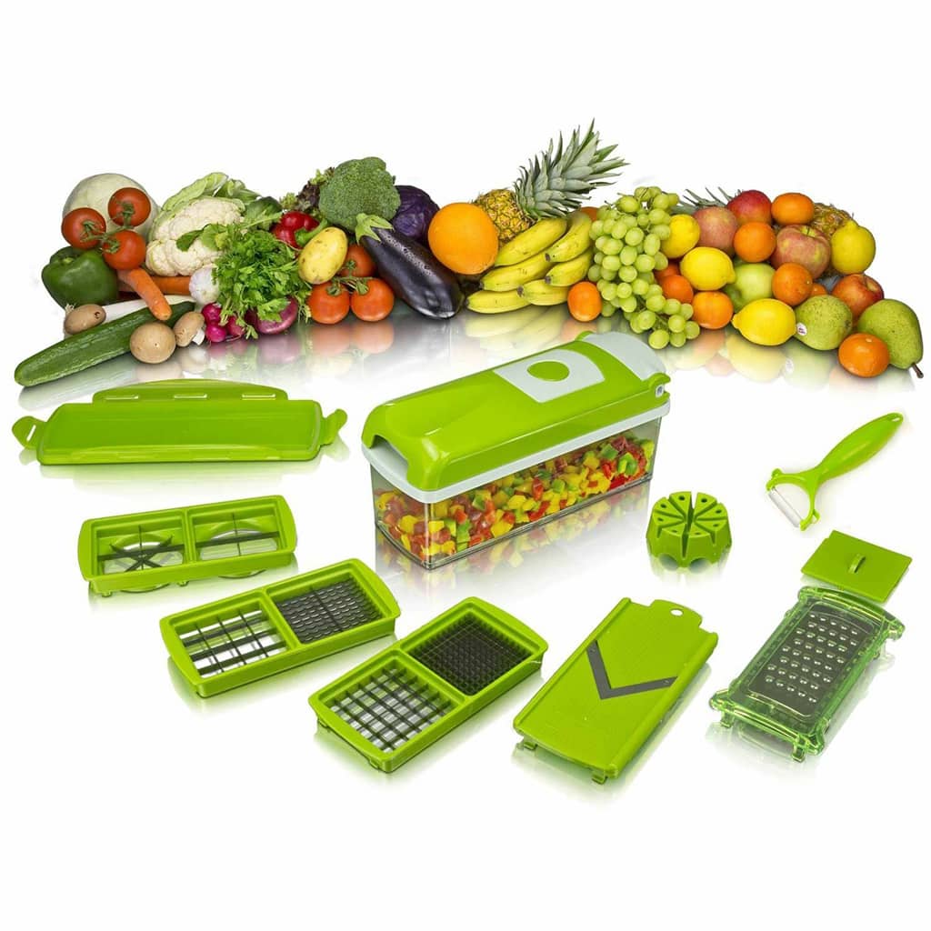 قطاعة الخضروات والفواكه نايسر دايسر متعددة الاستخدامات