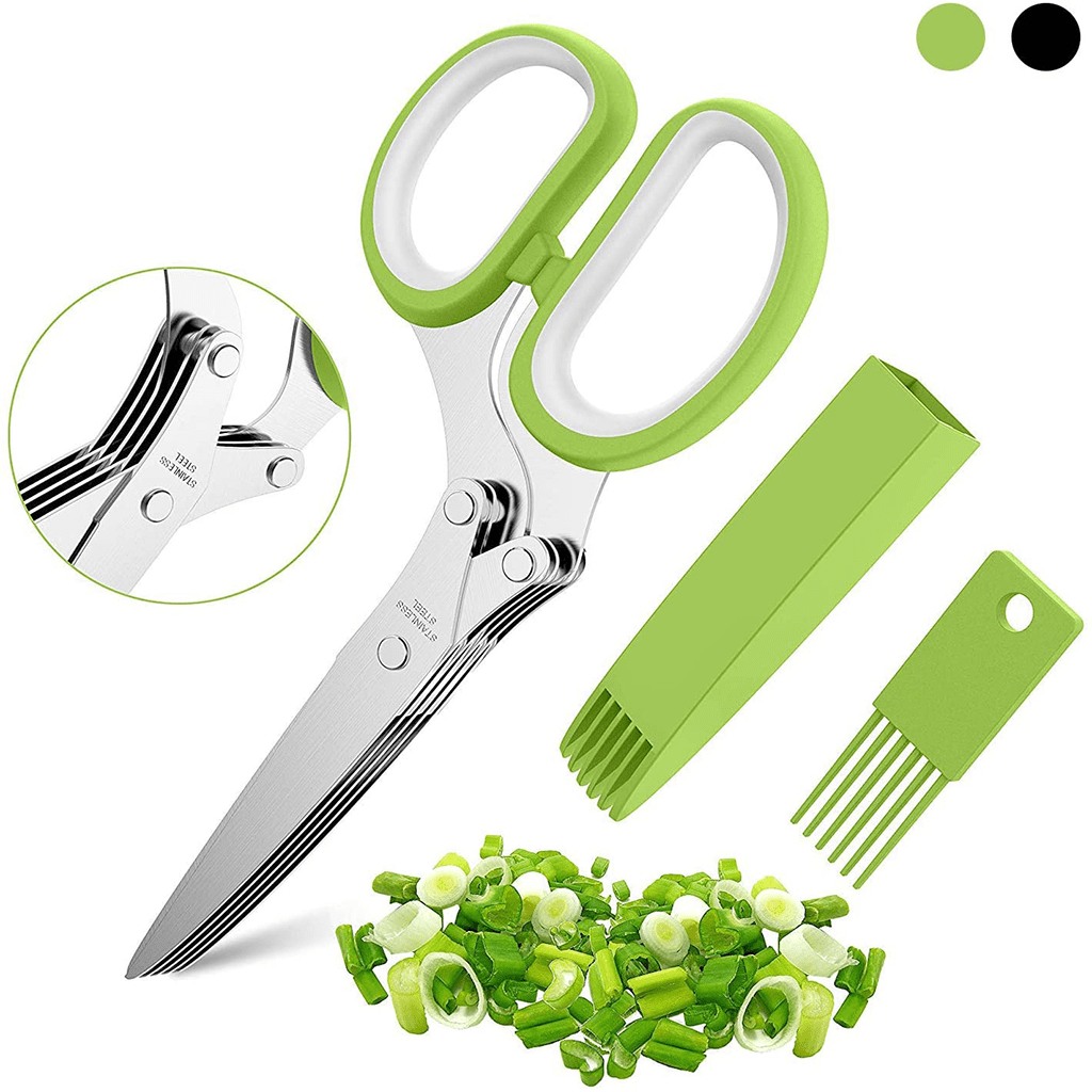 Kitchen Herb Scissors Multi-Bladed for Cutting,Shredding and Cooking