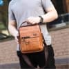 MAX JEEP Men Shoulder Bag Cross-body Business Casual Handbag Male Leather Messenger Bag