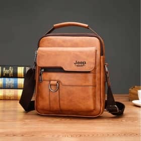 حقيبة كتف جلد رجالي حقيبة ماكس جيب حقيبة كروس