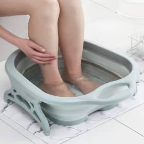 حوض الباديكير السيليكون قابل للطي